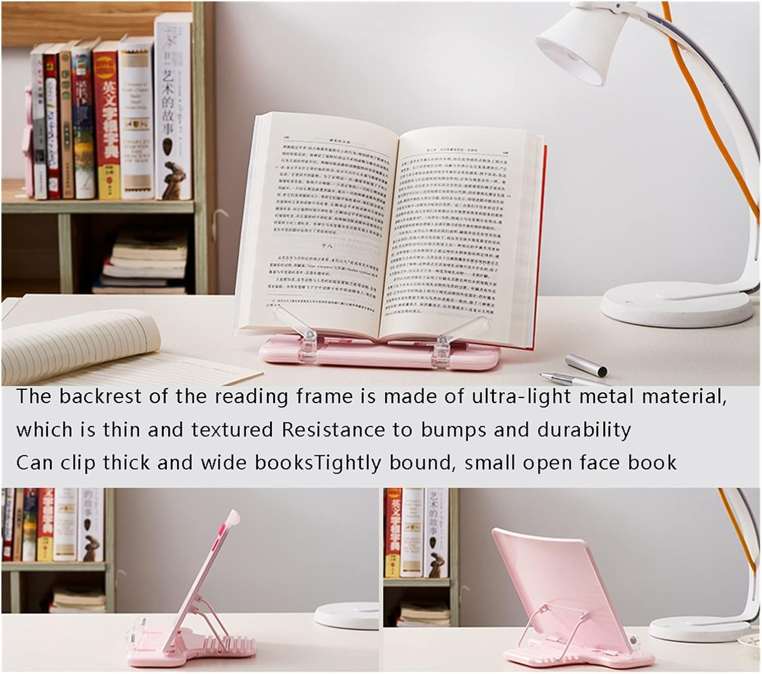 Yuidaaavzz Foldable Book Stand Holder for Reading