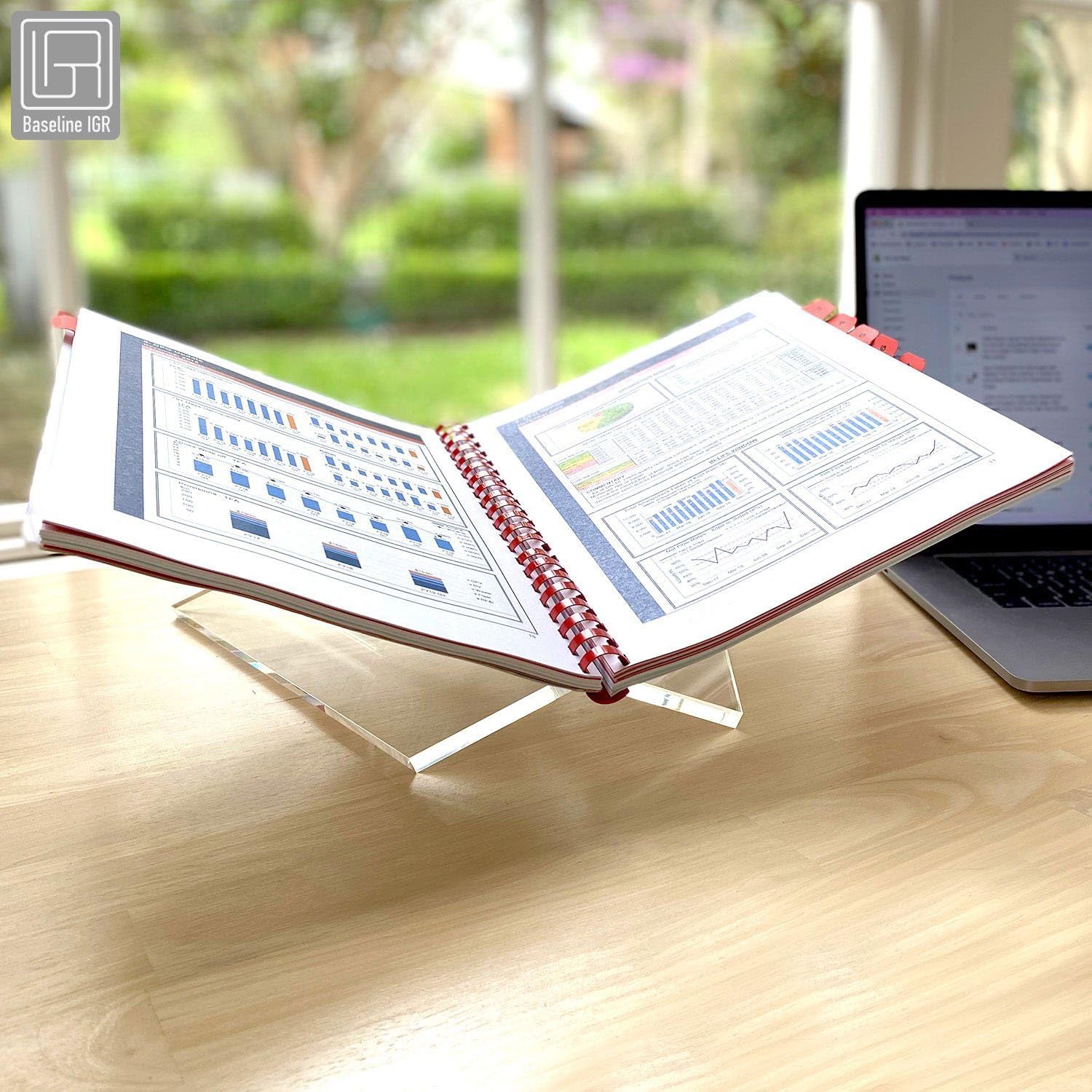 Baseline IGR Medium Clear Acrylic Book Stand