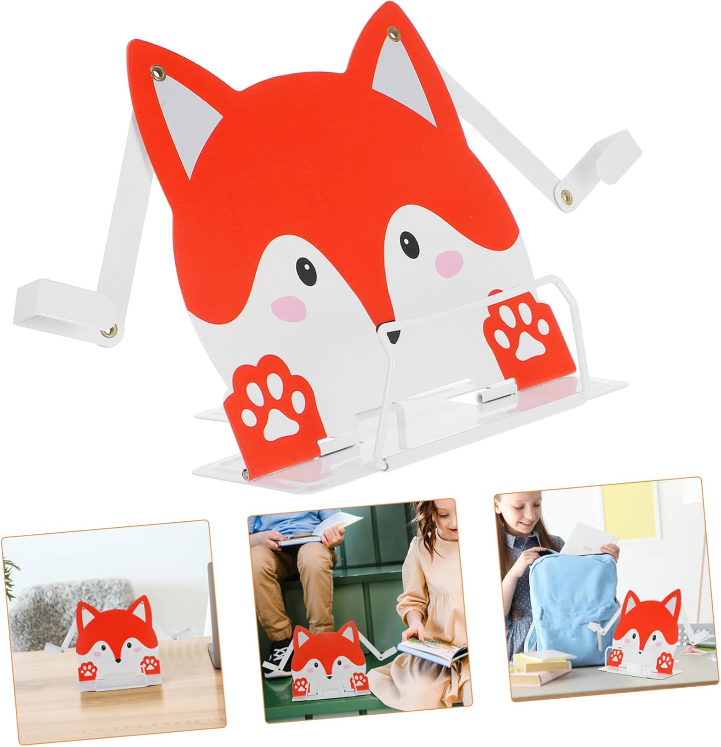 VILLCASE Fox-Shaped Book Holder for Kids