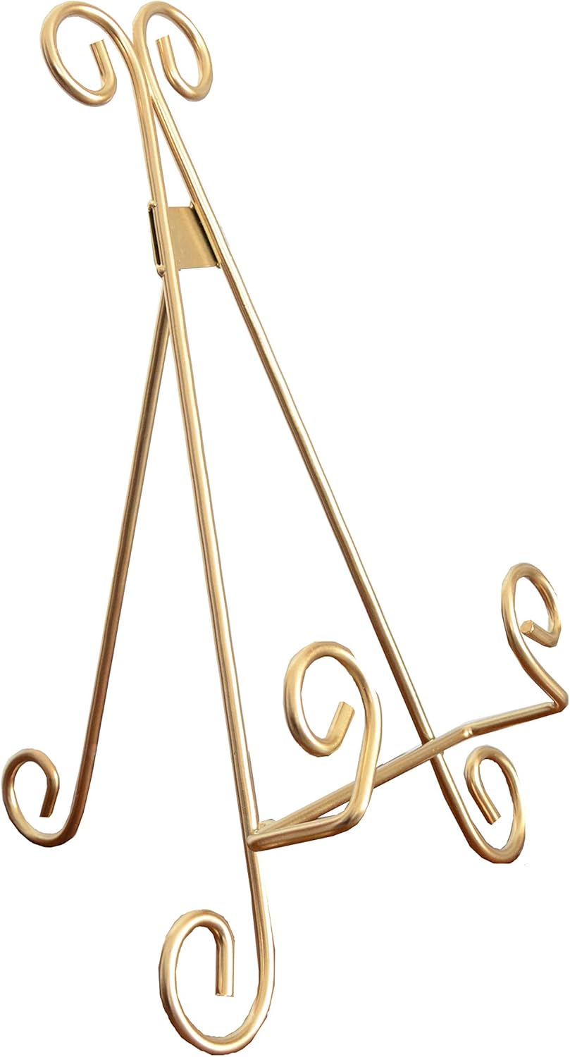 Elegant Heavy-Duty Metal cookbook Stand for Hands-Free Reading Storage