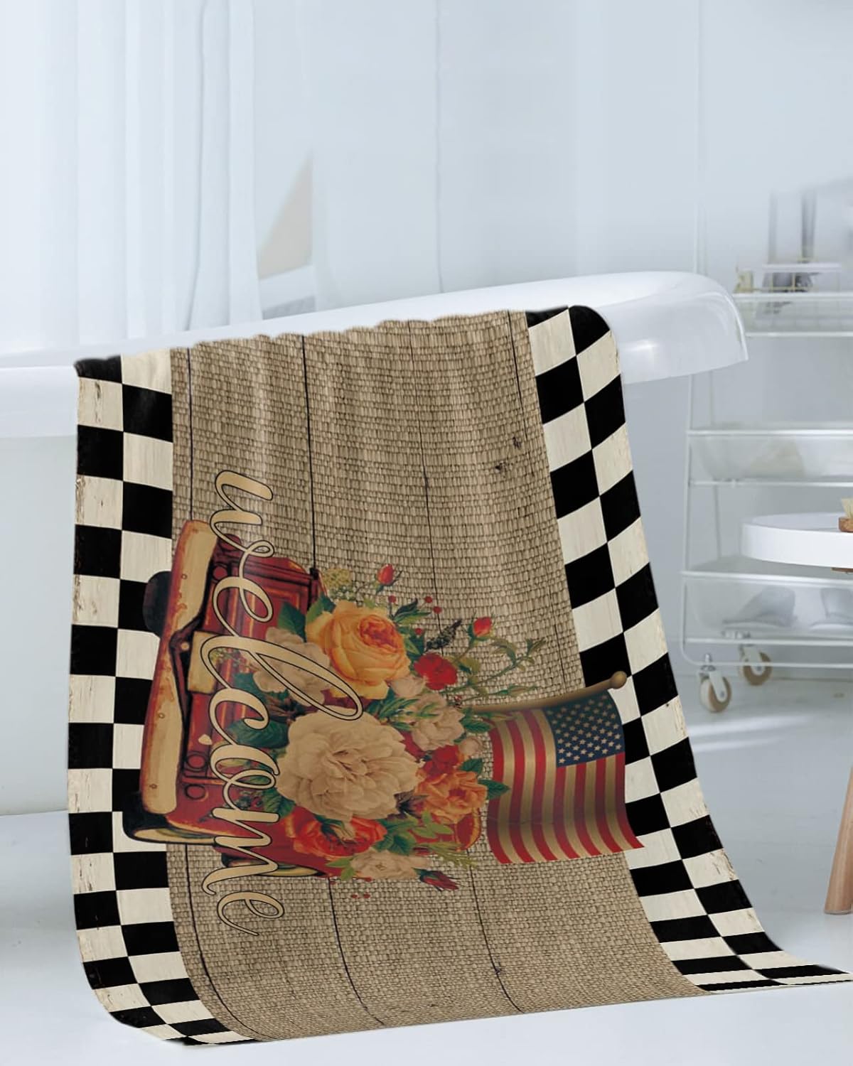 SEVENBABU Bath Towels Set of 3 Soft Lightweight Beach Towels