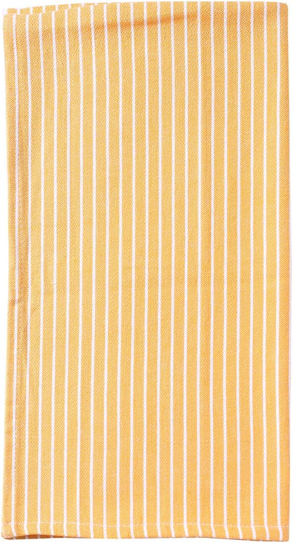 ACCENTHOME Cotton Hand Towels Set of 4 - Geometric Print Yellow