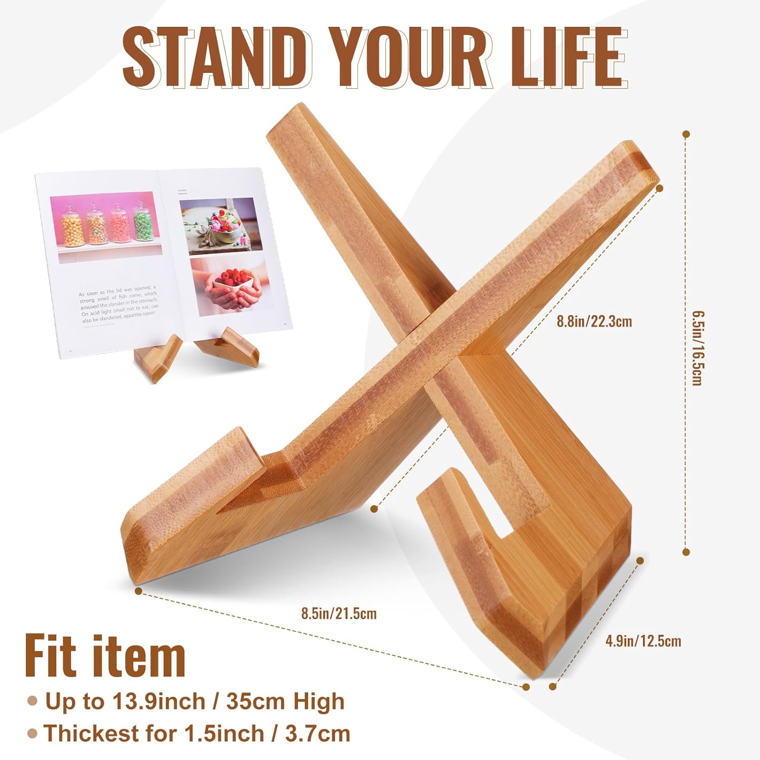 Bamboo Cooking Stand for the Kitchen Rustic and Functional Design