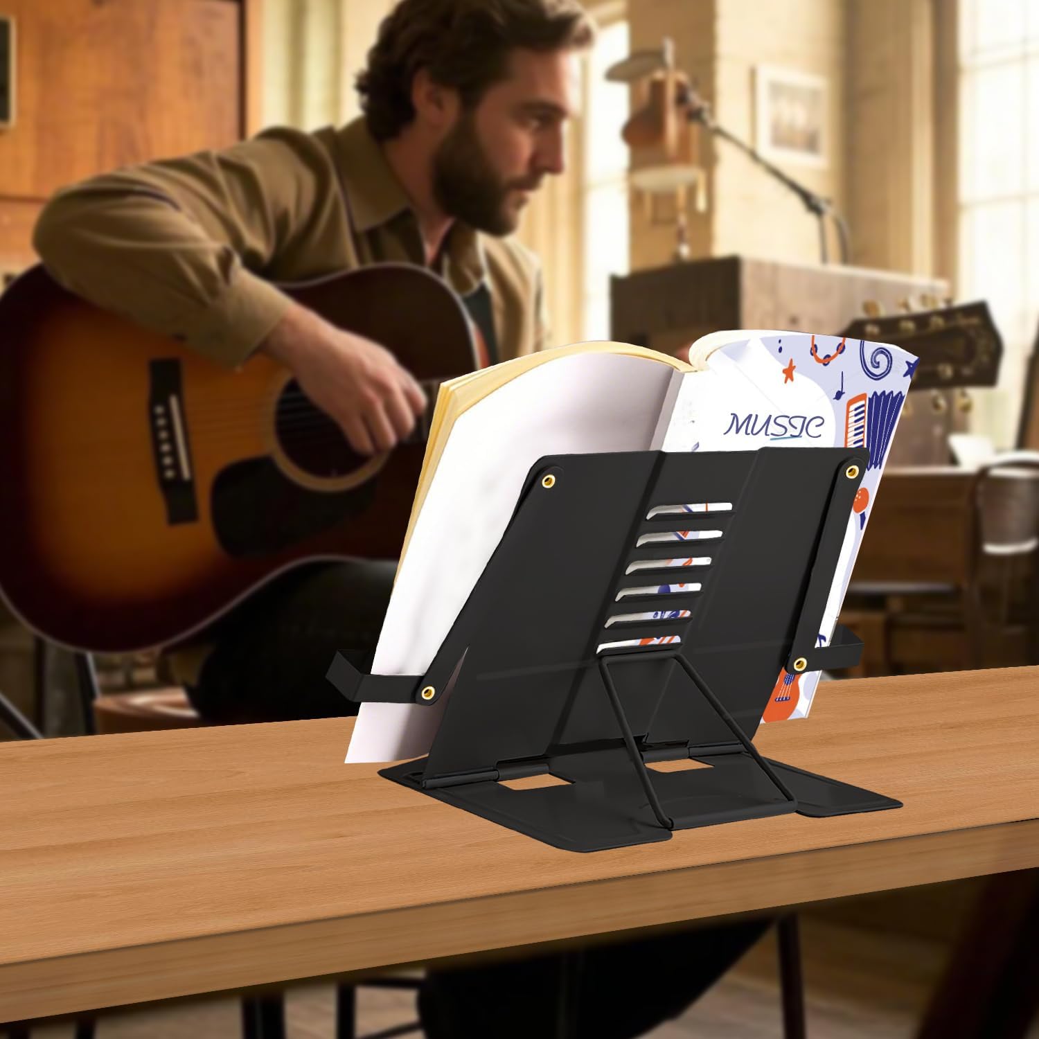 MEWPON Hands-Free Reading Stand Perfect for Kitchen Office Use