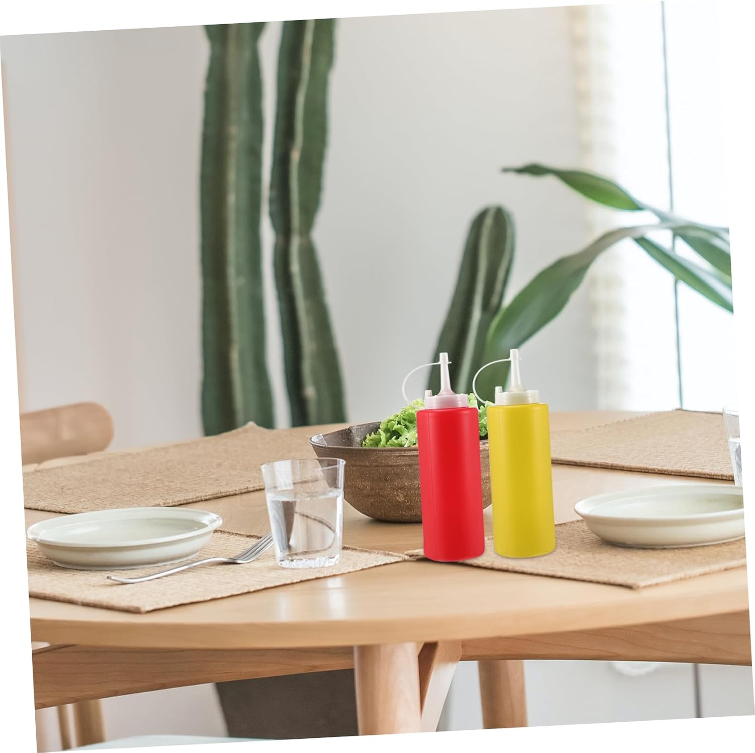 12-Piece Compact Squeeze Bottles for Kitchen Needs