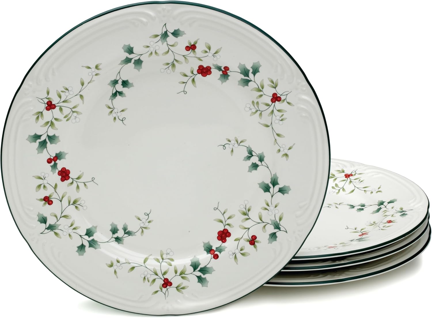 Pfaltzgraff Winterberry Dinner Plates Set of 4