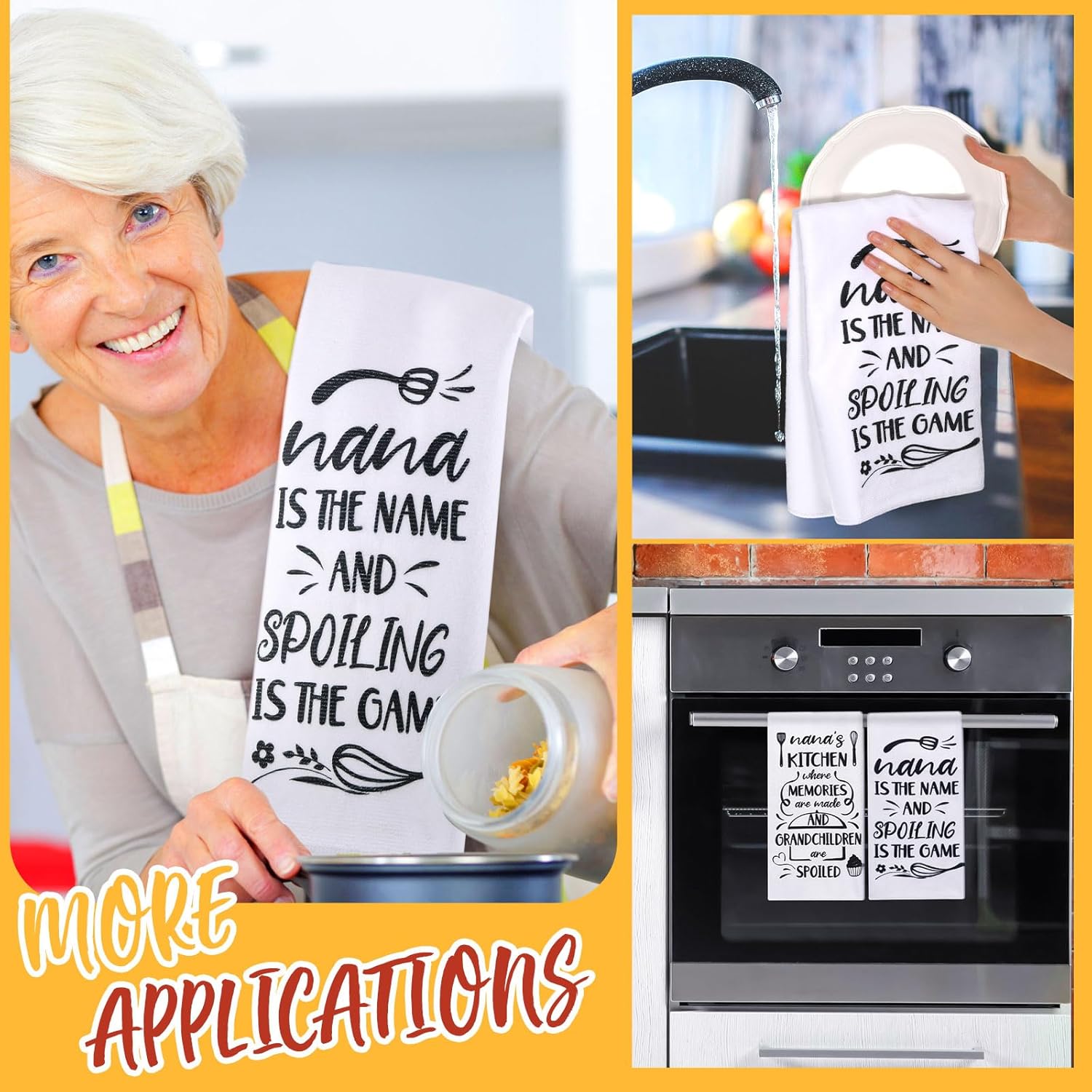 Suttmin Nanas Kitchen Gift Set for Grandmas Day