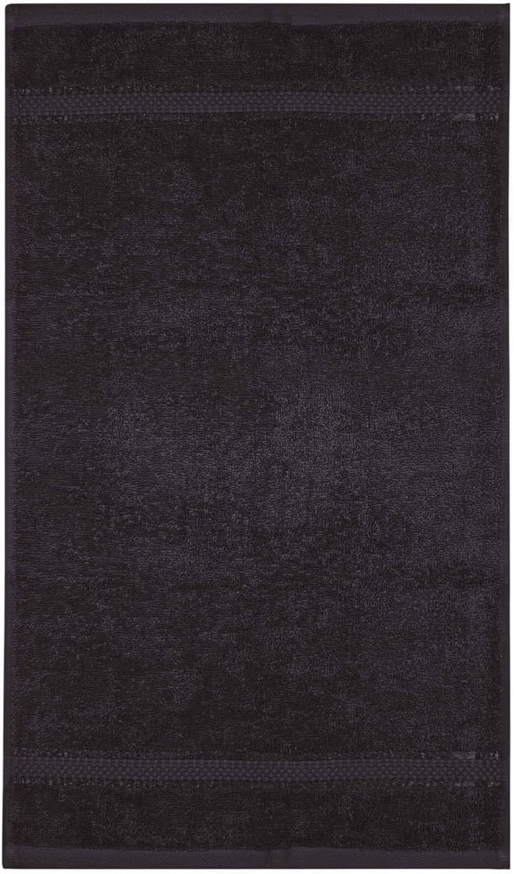 Dewall Maisons 8-Piece Black Cotton Towel Set