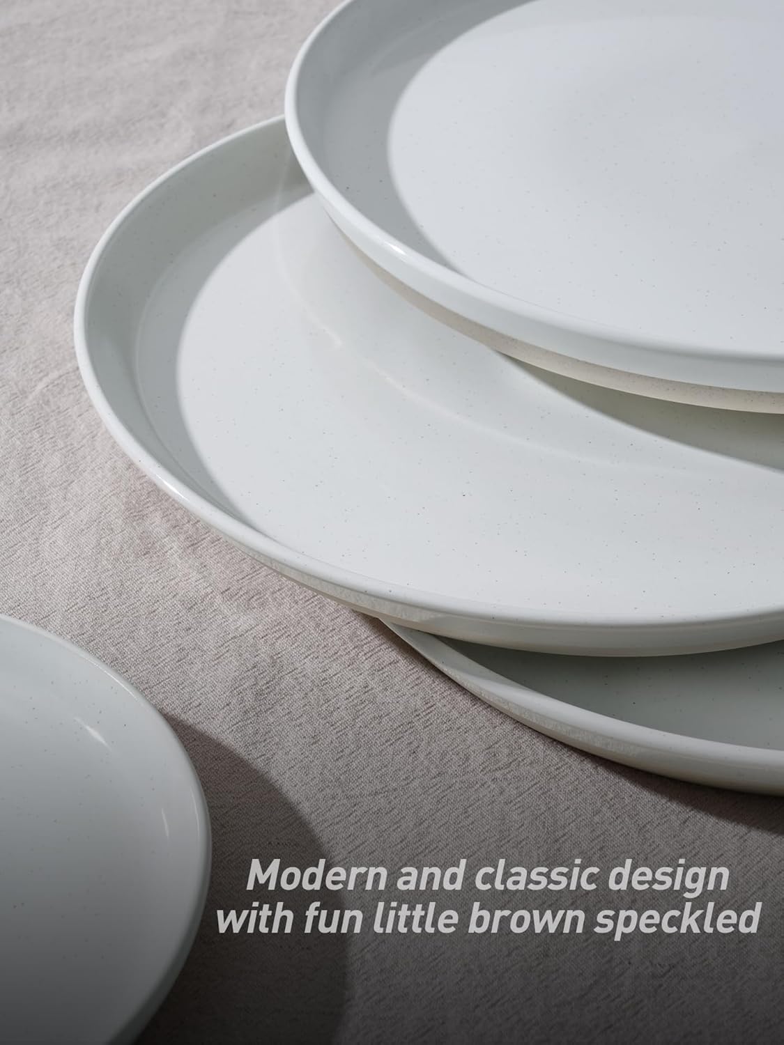 Famiware Saturn Dinnerware Set - Elegant Dinner Salad Plates 8-Piece Set
