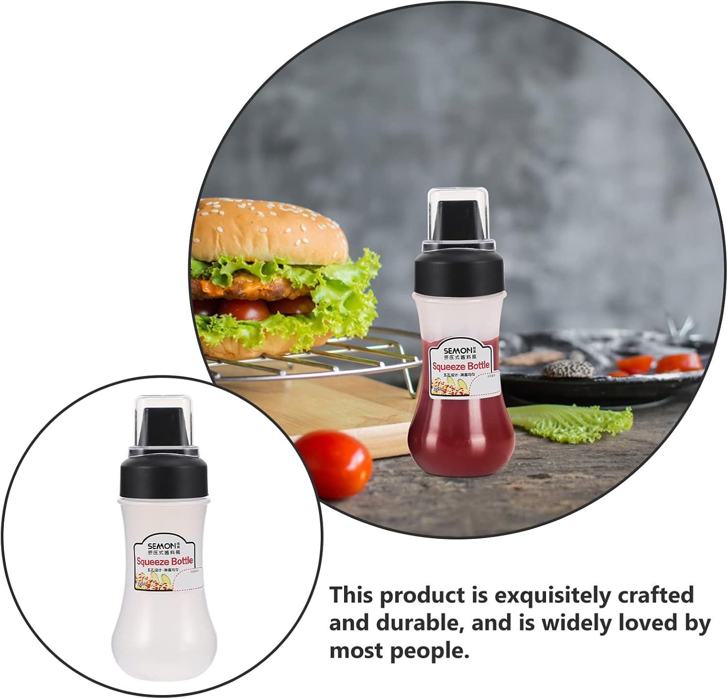 Hemoton 1pc Squeeze Condiment Bottle for Kitchen Use