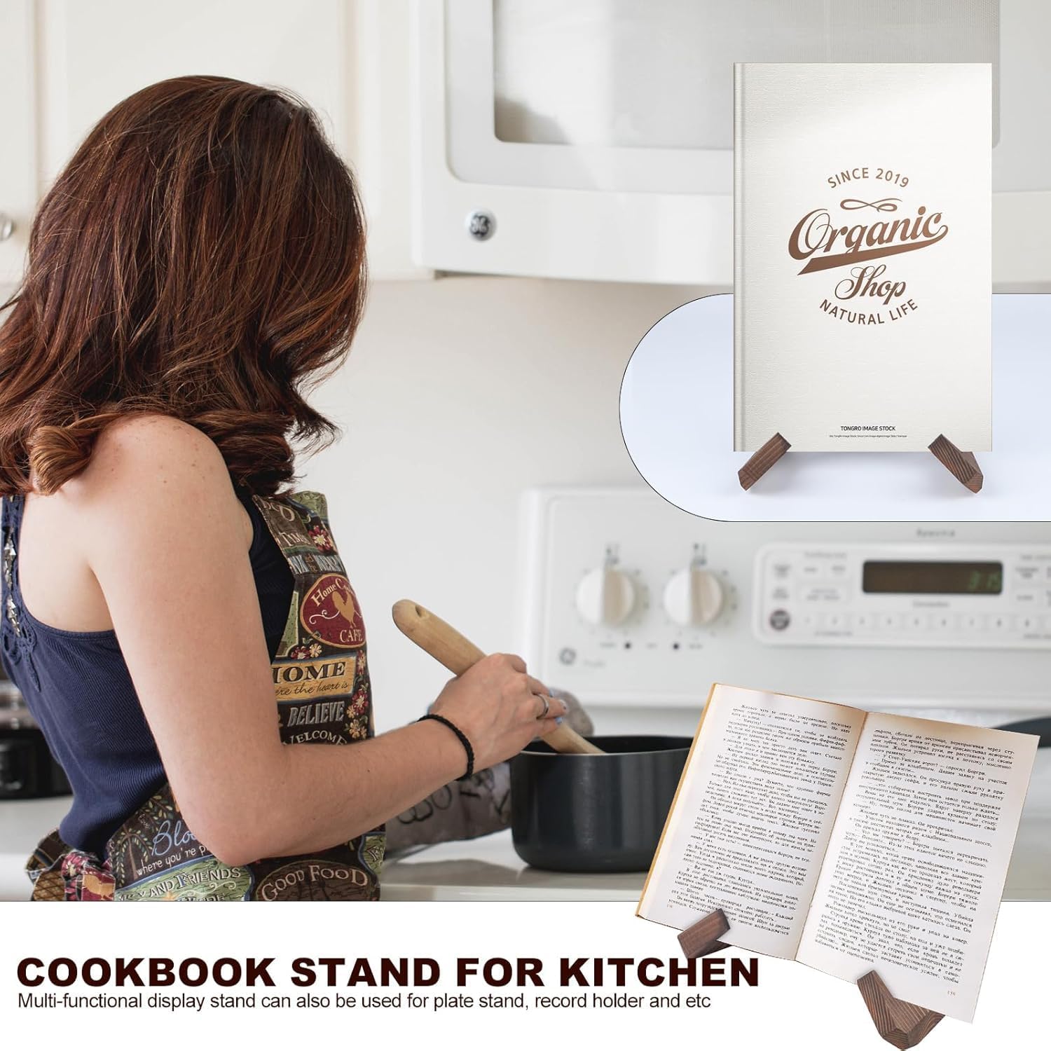 Sturdy Rustic 65-Inch Wooden Plate Stand