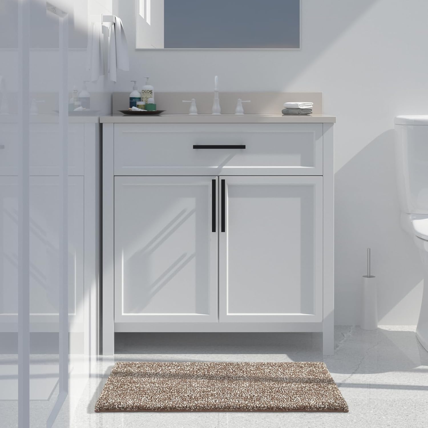 Yimobra Bath Rug - Ultra Soft Non-Slip Water-absorbent 32x20 Machine Washable