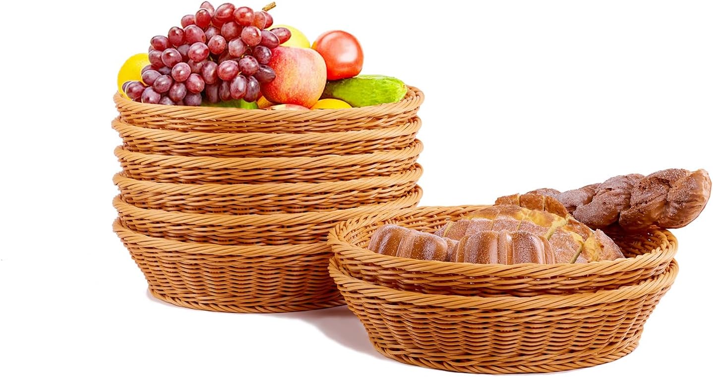 JUEGD 118x3 Round Woven Basket Heavy Duty Waterproof