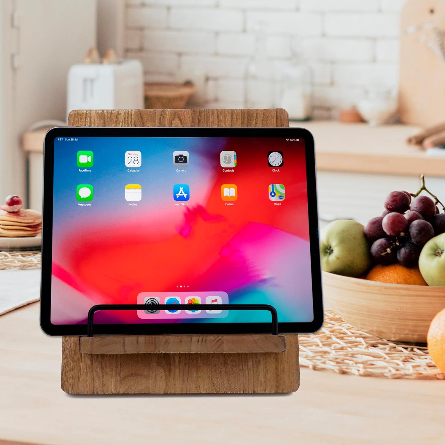 Eco-Friendly Wood Keyboard-FA V5 Kitchen Stand for Cookbooks