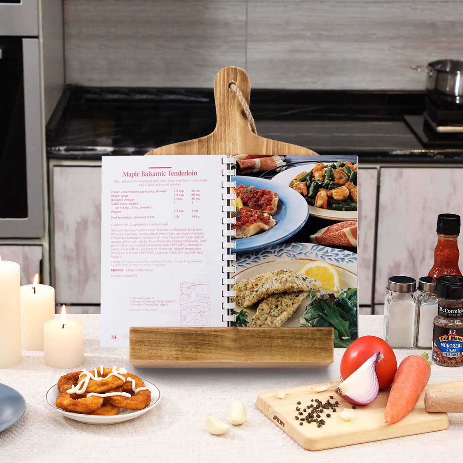 Wooden CookBook Holder Stand