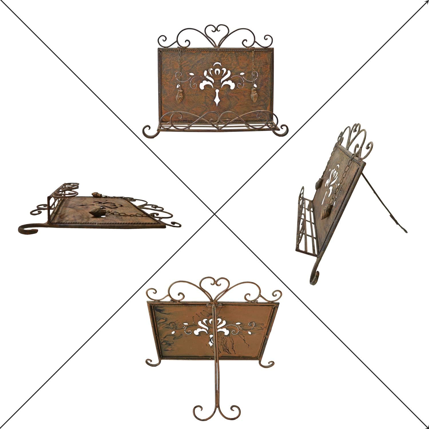 Westcharm Holiday Gift Antique Metal Cookbook Stand