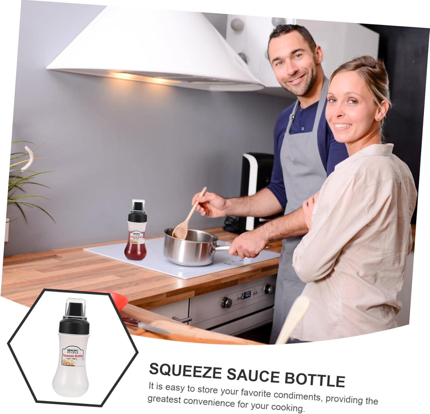 Holidoyo Portable Refillable Condiment Squeeze Bottle
