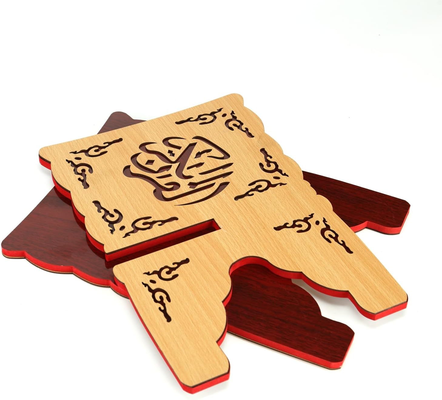 Perfect Quran Holder for Islam Held BookshelfWooden Quran OrganizerEid Mubarak Reading Stand