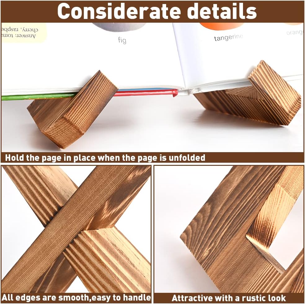 Abnaok Handmade Wooden Cookbook Stand