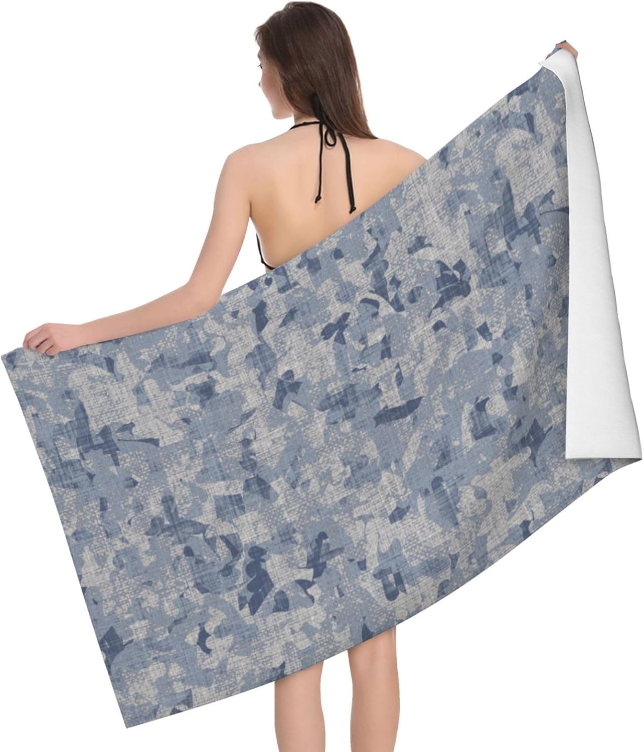 Xiso Ver 32x52 Microfiber Bath Towel Ultra Soft Quick-Drying Mottled Print