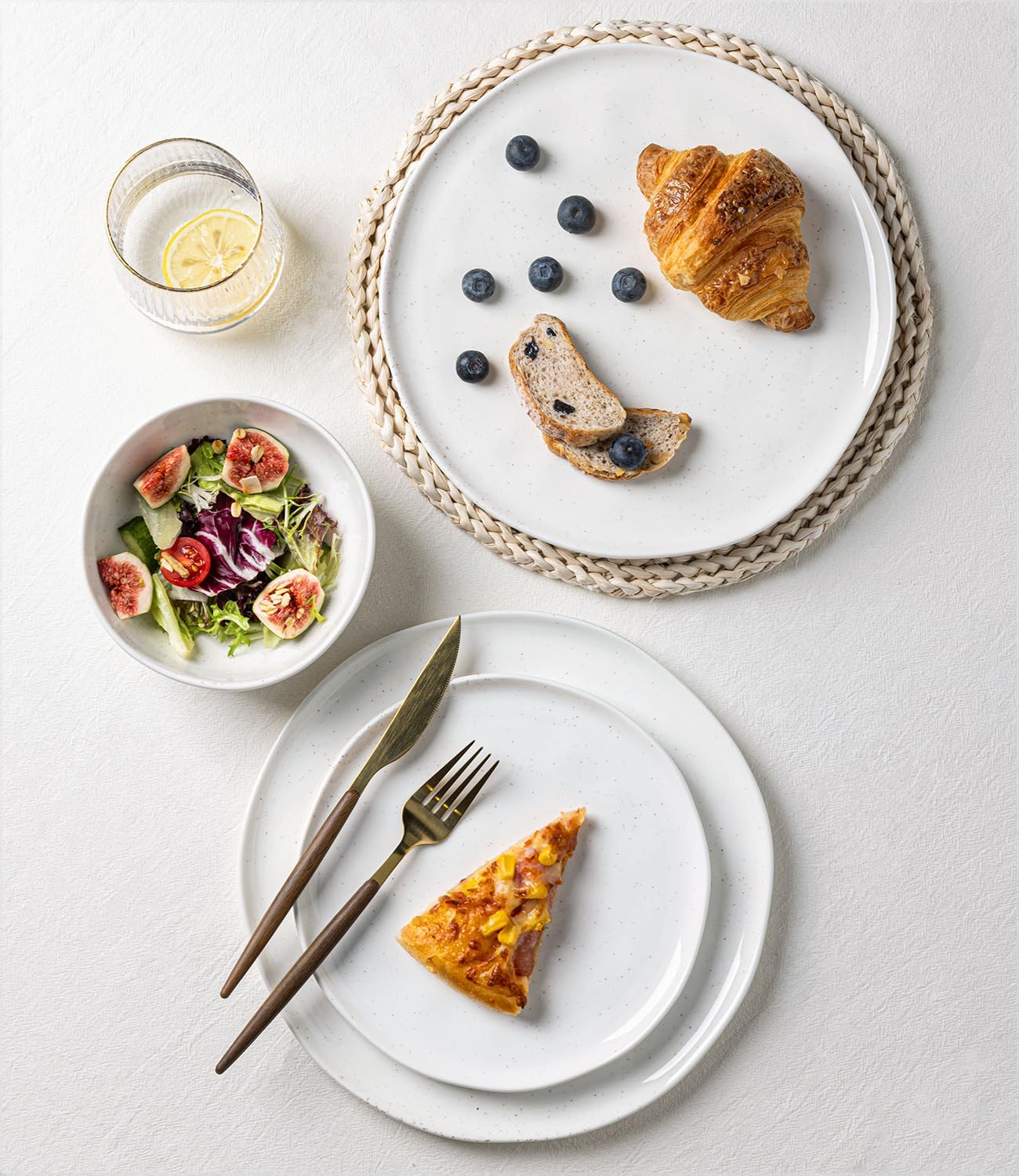 Elegant Ceramic Dinnerware Set for 4 Safe Durable