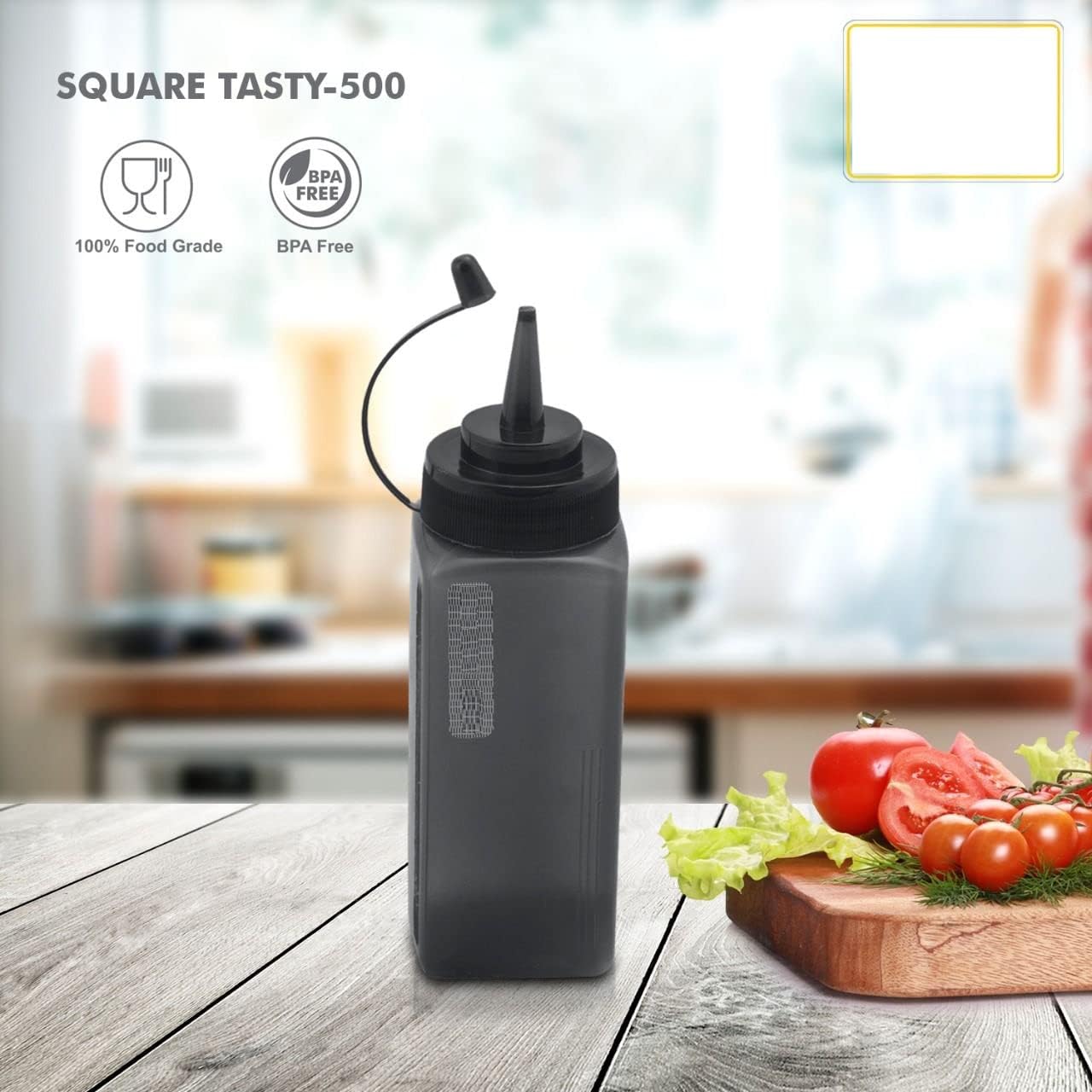 Vibrant 500ml Squeeze Bottle Set