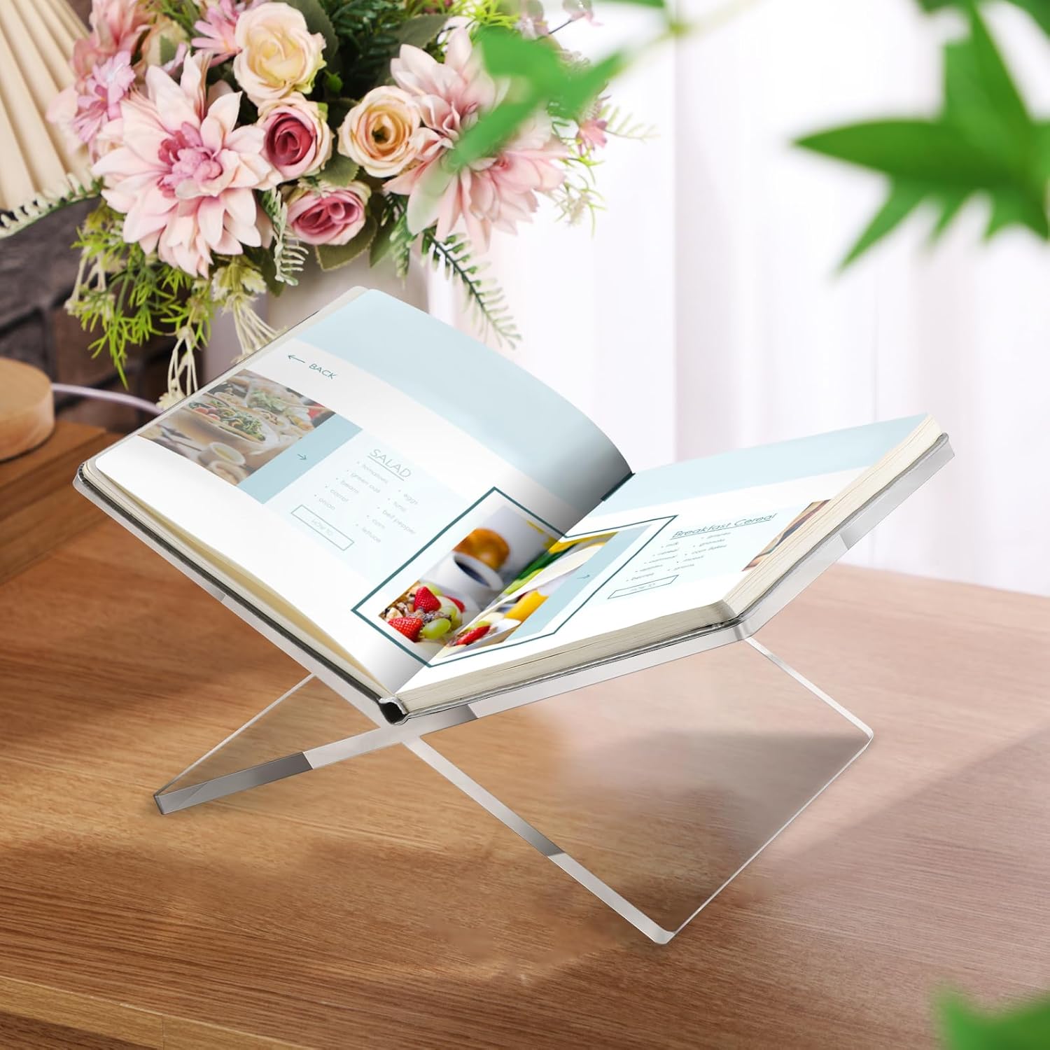 Geetery Acrylic Clear Book Holder