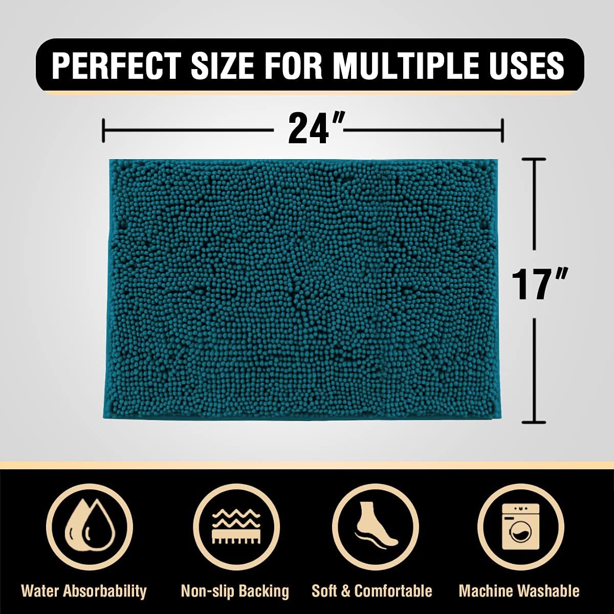 Luxury Microfiber Chenille Bath Mat