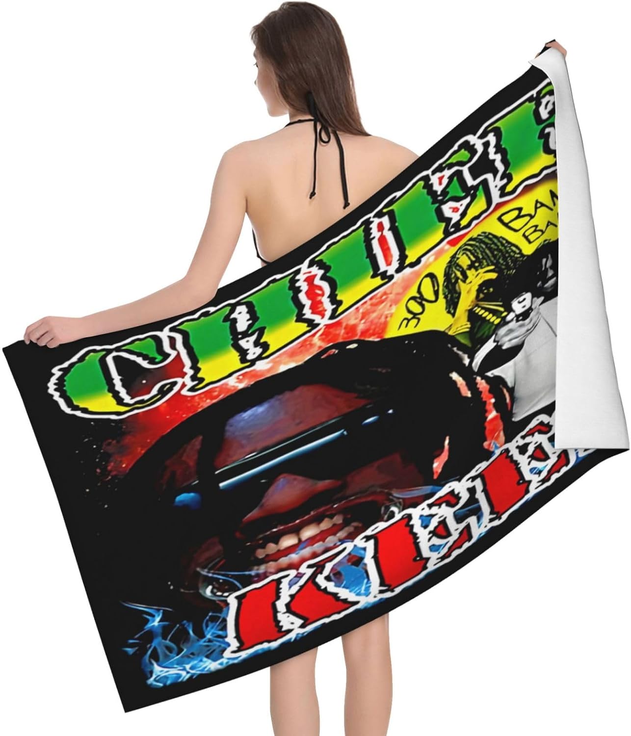 Utxnjskl Chief Music Keef Microfiber Bath Towel Quick Dry Beach Travel 52x32 In