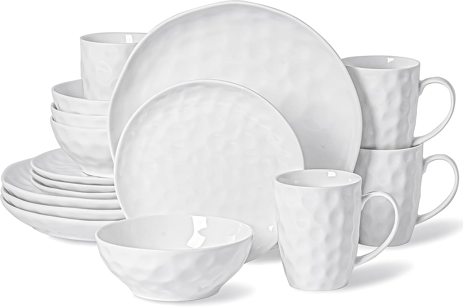 Cozy Eco-Friendly 16-Piece Dinnerware Set Microwave Safe Durable for 4
