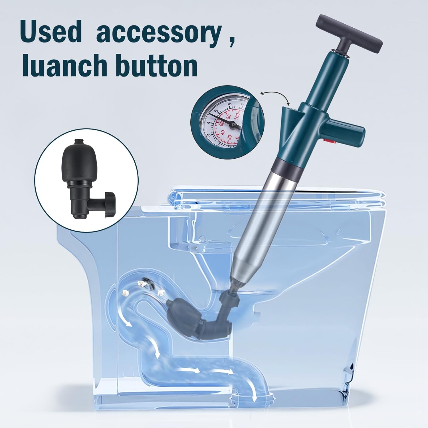ProspBegal High Pressure Toilet Plunger
