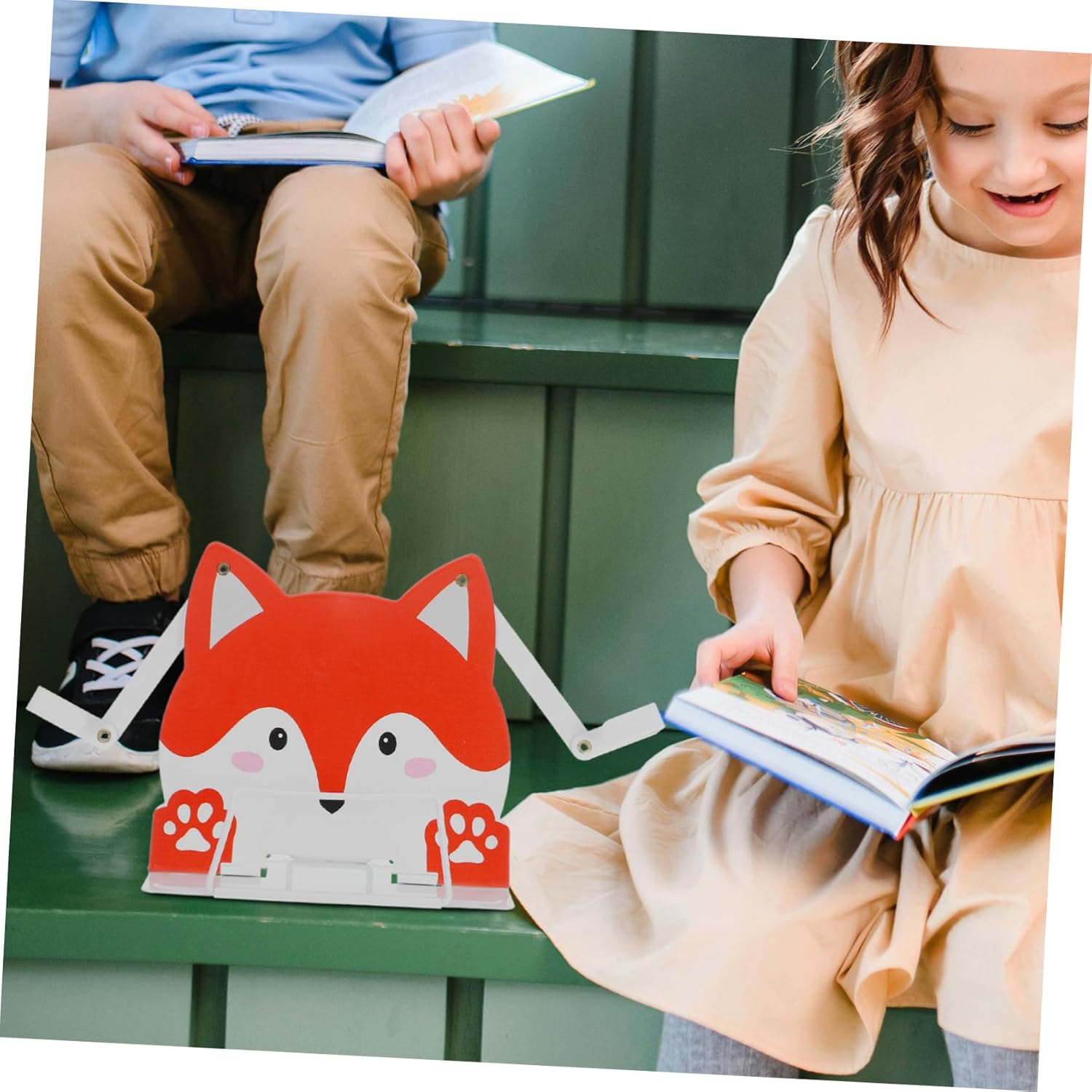 VILLCASE Fox-Shaped Book Holder for Kids