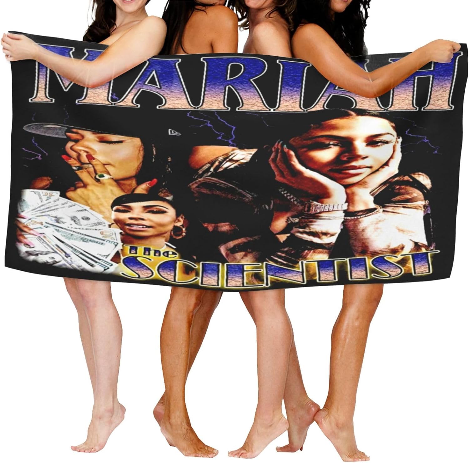 Connect with Mariah The Music Scientist 32x52 inch Quick Dry Microfiber Bath Towel