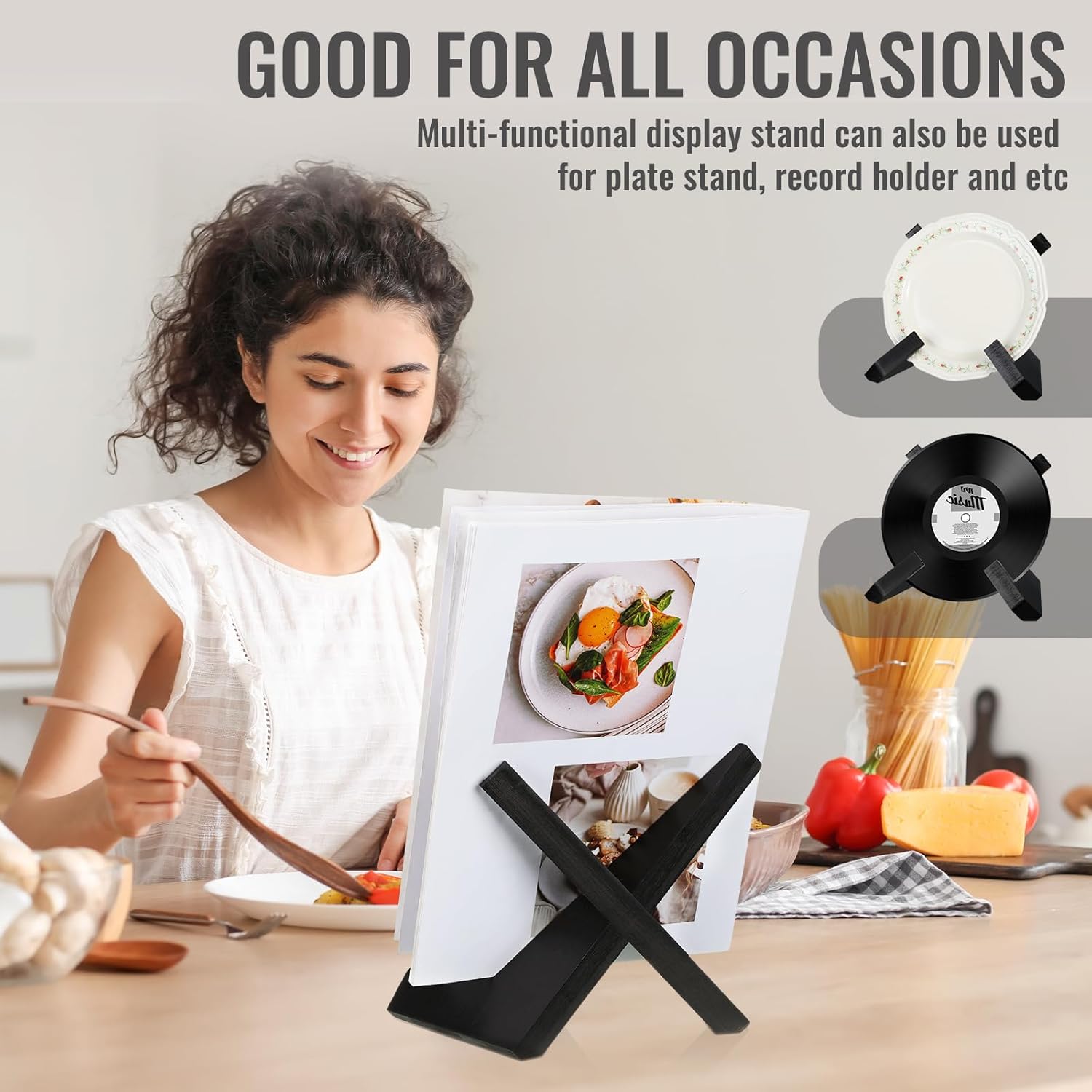 Sunnychicc Bamboo Kitchen Workbook Holder