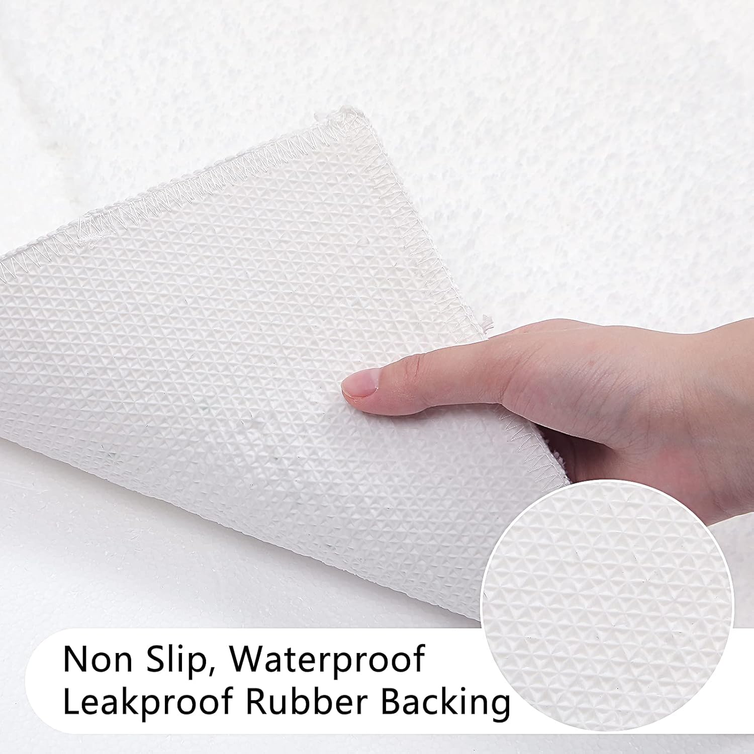 Luxurious Soft Microfiber Bathroom Rugs Set 2 Pieces 16x24 20x32 inch