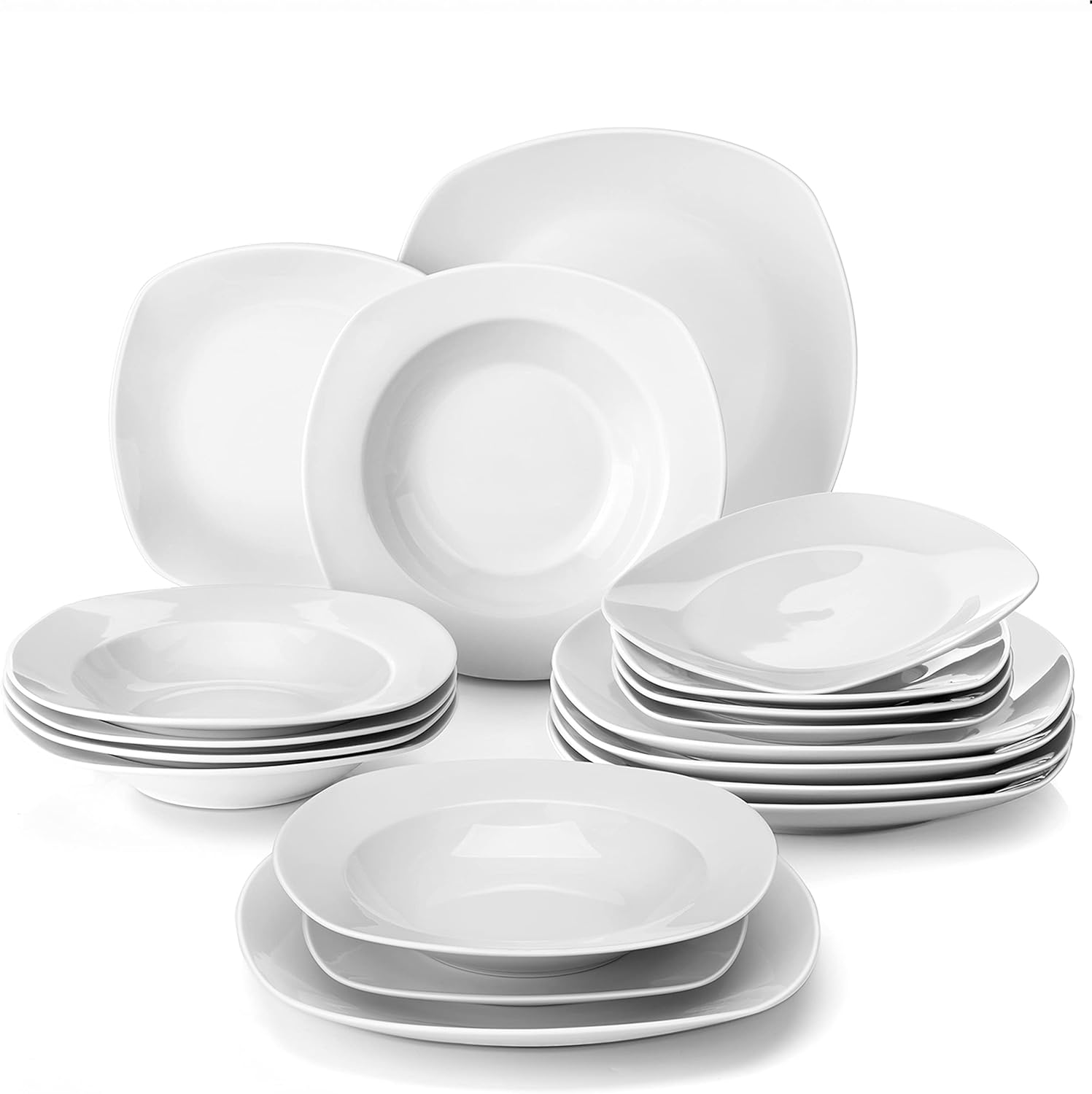 Malacasa Dinnerware SetNO-TOXIC Durable Dinnerware for 6