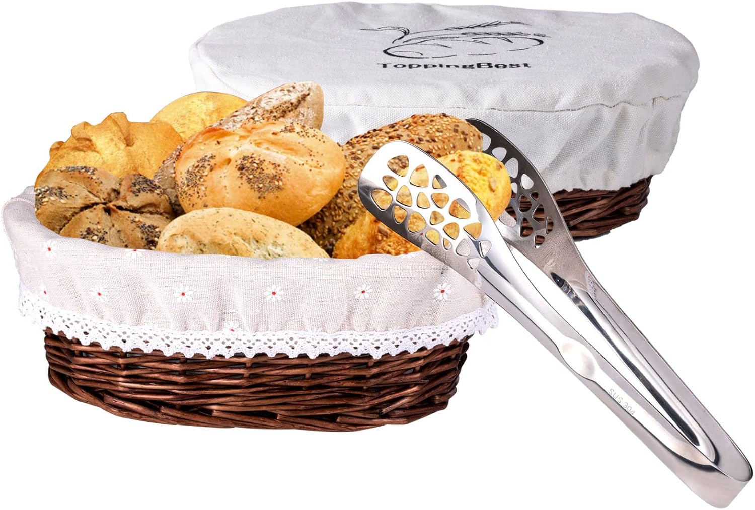 Eco-Friendly Wicker Bread Basket