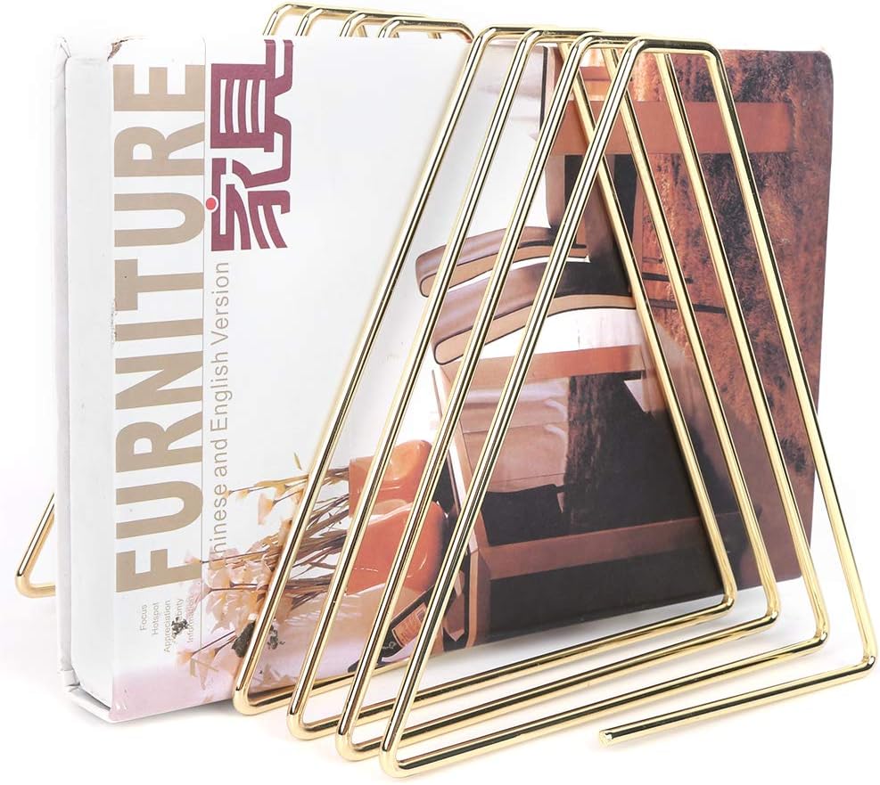 Gsycle Gold Bookends for Home Office