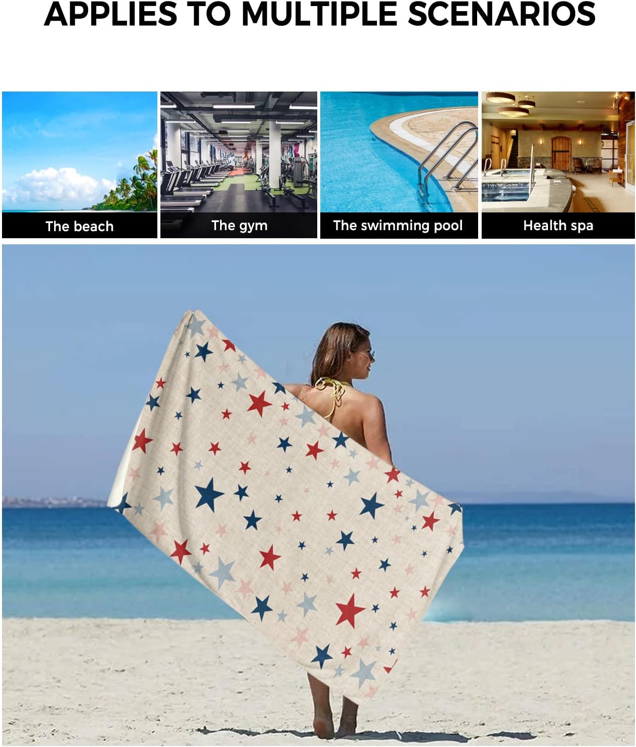 Sevenbabu Bath Towels Set of 3
