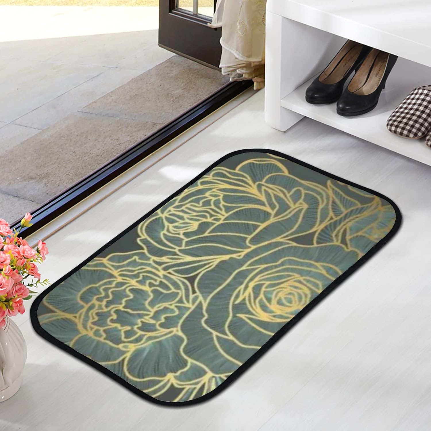 CHIGUA Ultra Soft Non-Slip Bath Rug Mat 236x157in 1