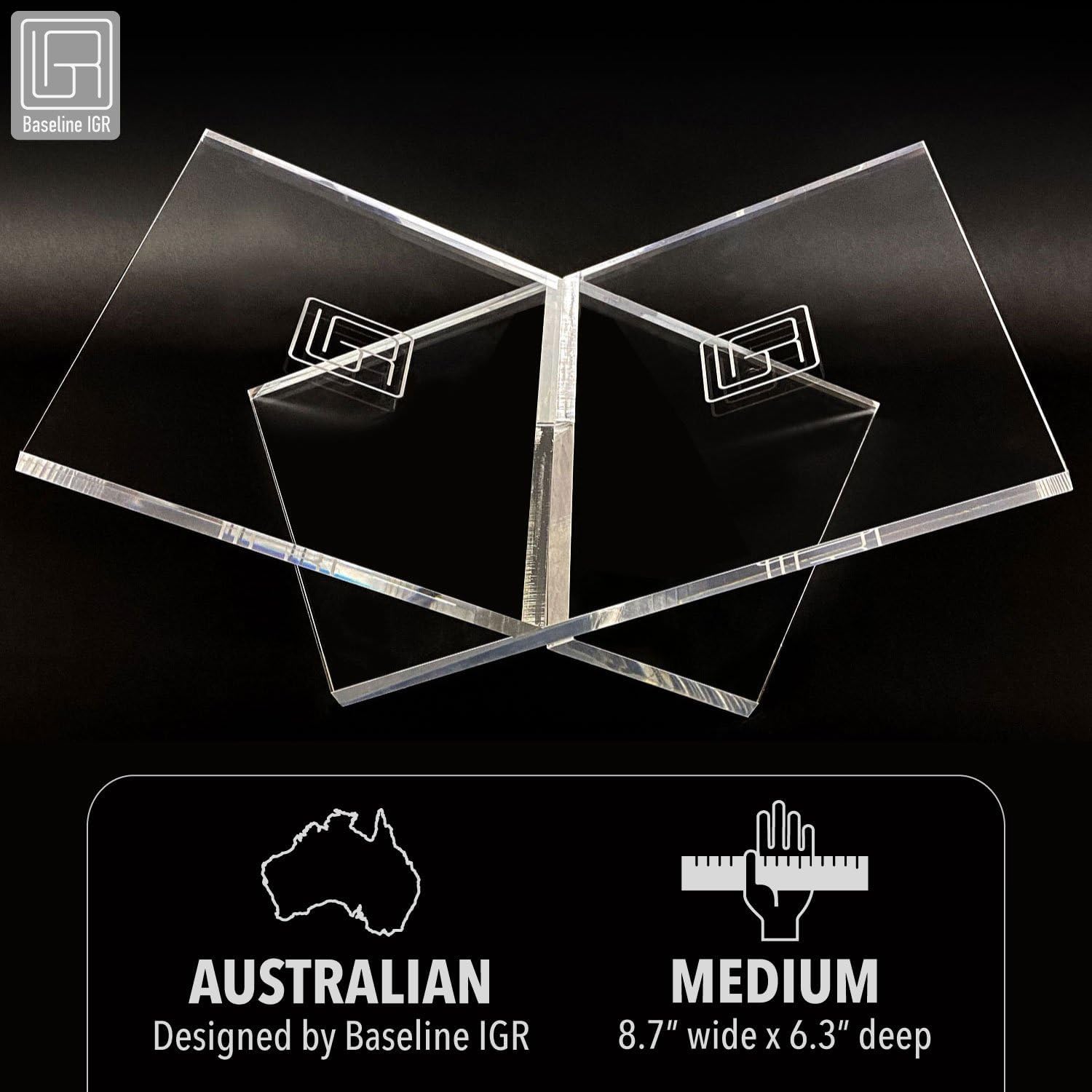 Baseline IGR Medium Clear Acrylic Book Stand