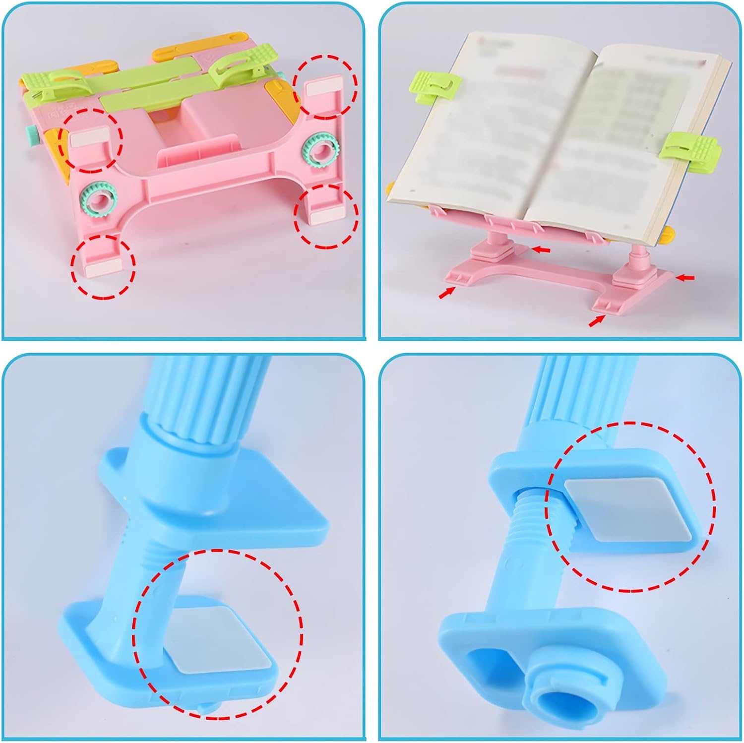Foldable Portable Durable Book Stand for Books More