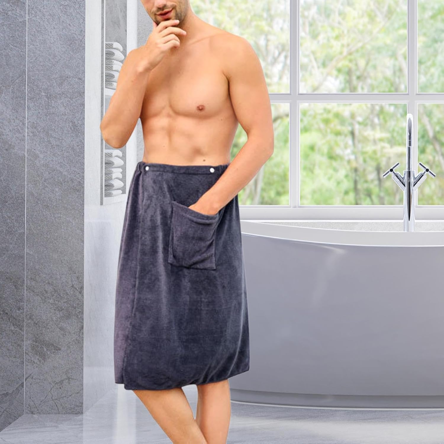 Mens Lightweight Bath Towel for Fast Drying