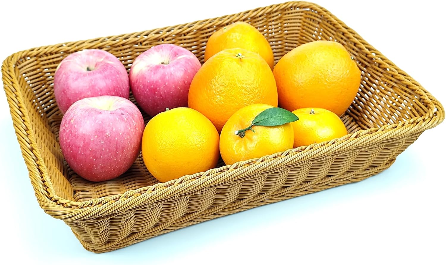 ANRUIDE 16 Poly Wicker Serving Basket