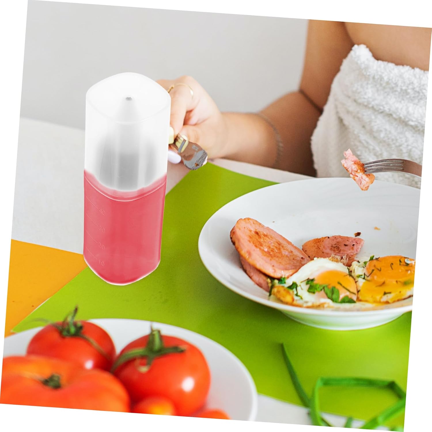 Cabilock 40ml Condiment Squeeze Bottles with Scale