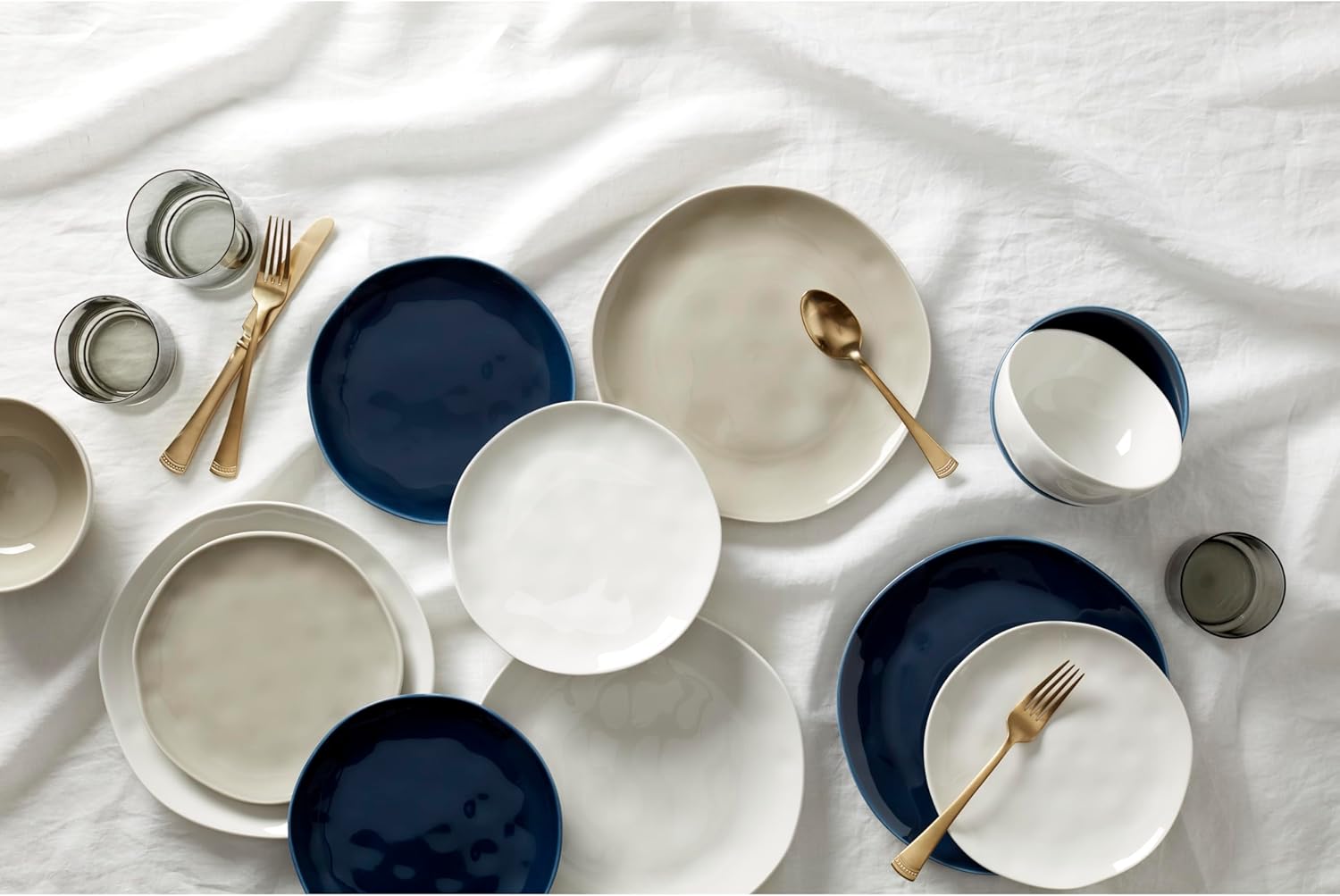 4-Piecelenox grey bay colors dinner plateskitchen essentials