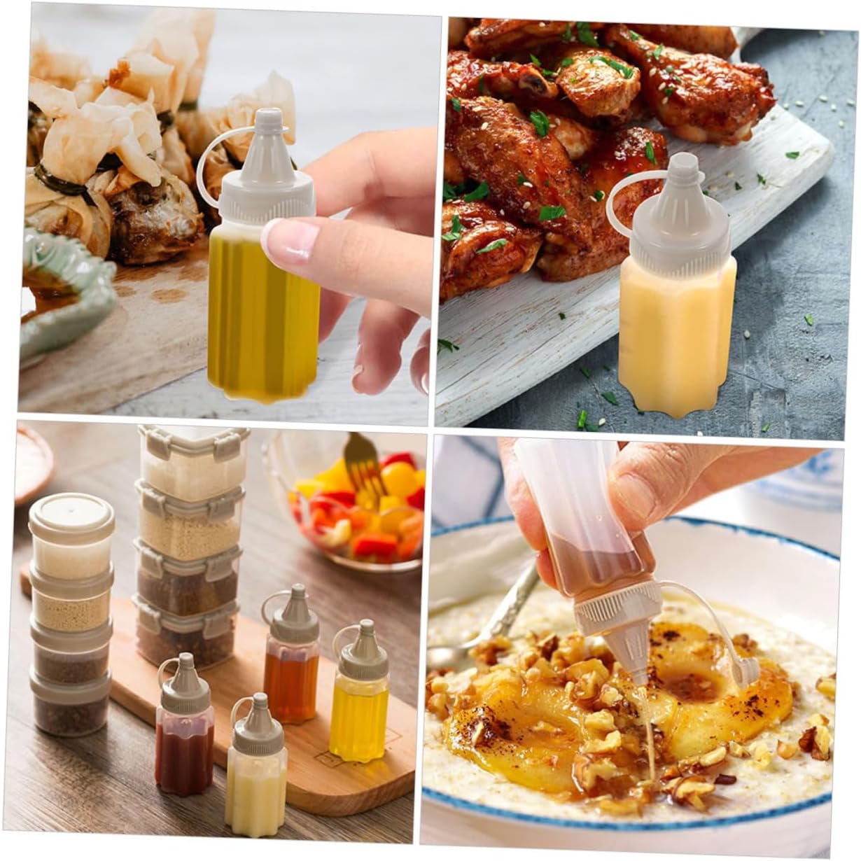 Cabilock Squeeze Condiment Bottles for BBQ
