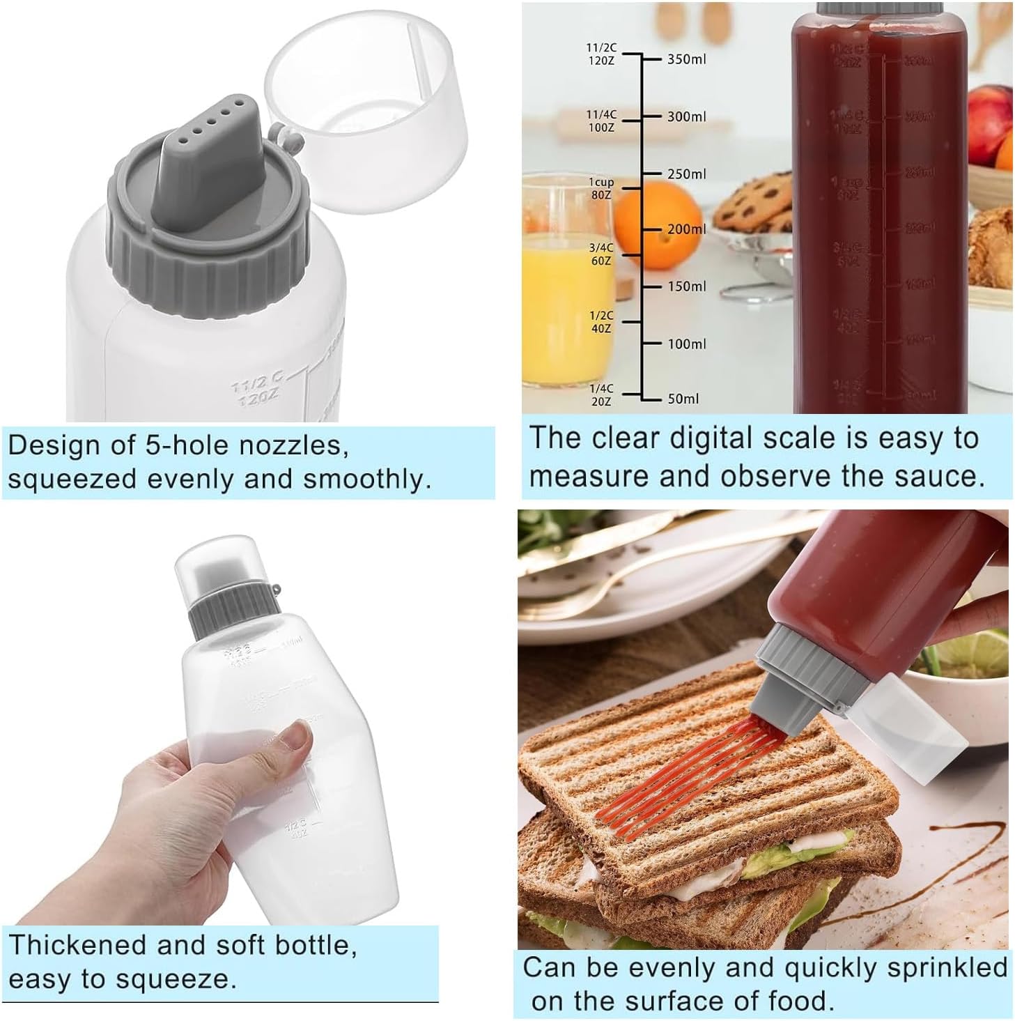 Revolve - AKOAK 12oz Salad Dressing Squeeze Bottle