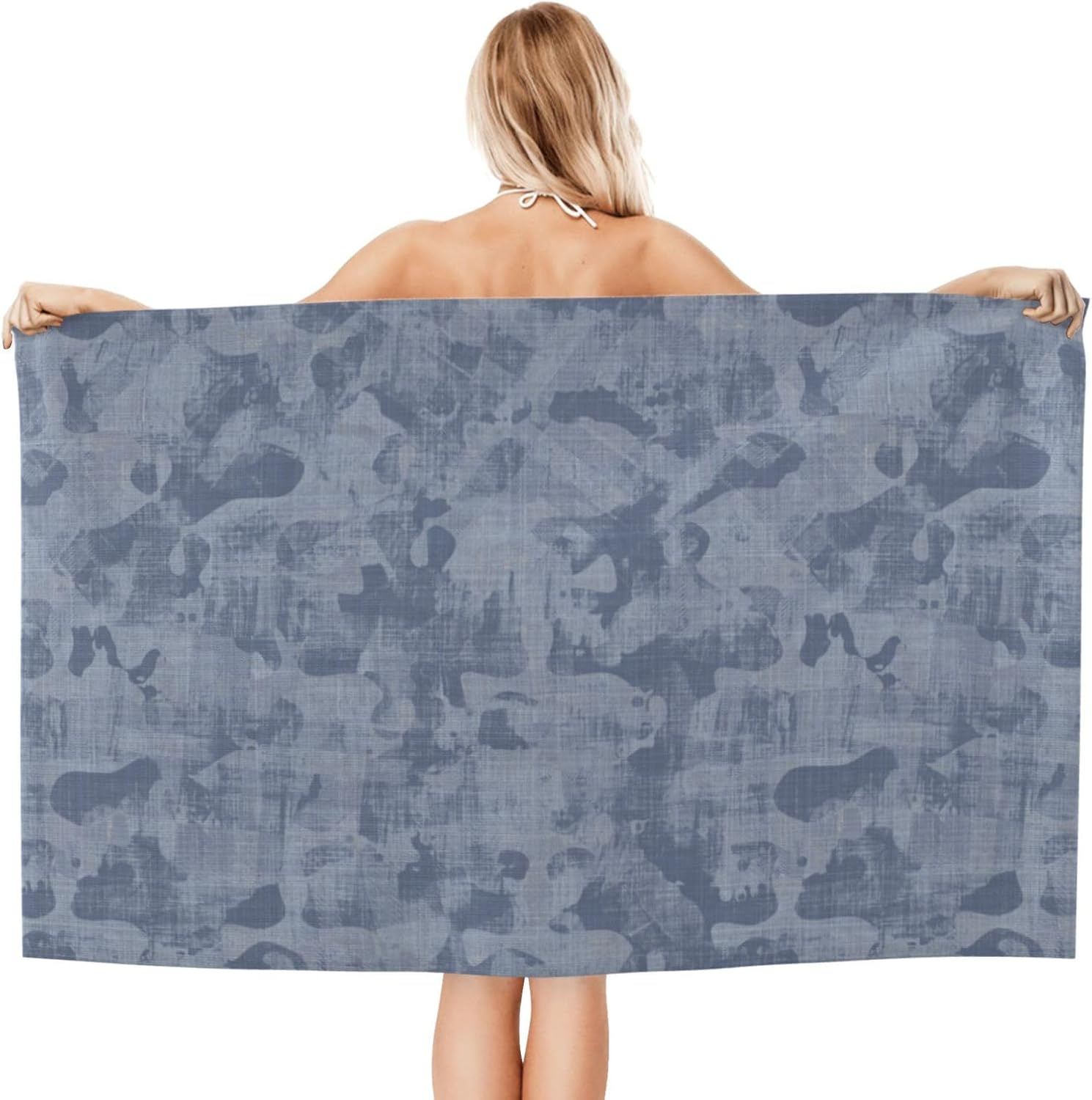 Comfy Durable French Blue Bath Towel