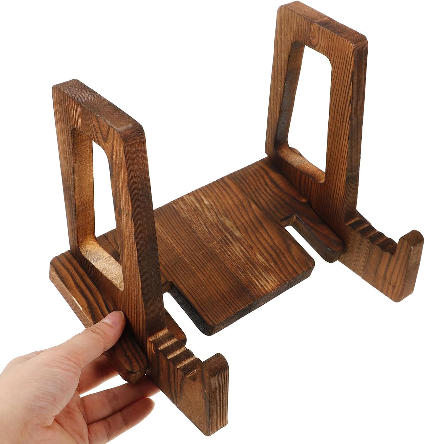 Magiclulu Retro Wood sAdjustable Retro Wooden Book Stand cookbook Holder Lap desk Organizer